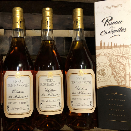 Pineau Des Charentes Très Vieille Réserve Chateau Des Plassons Blanc, 75 cl