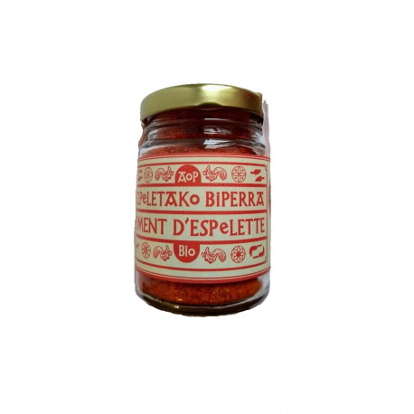 Piment d'Espelette AOP / BIO en pot de 50 g