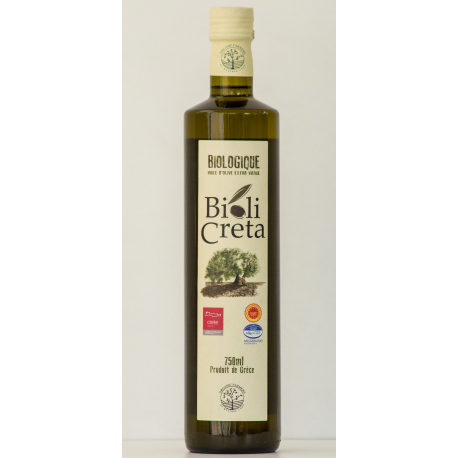 Huile d'olive biologique de Crète AOP Messara - Bioli Creta 750 ml