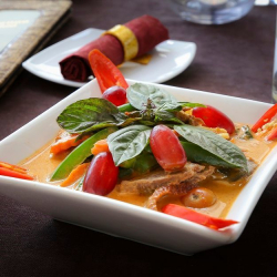 CANARD AU CURRY A LA FACON THAÏ - 350 GR - PLAT MIJOTE AVEC GARNITURE