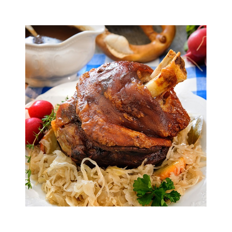 JARRET DE PORC A LA CHOUCROUTE 700 GR PLAT MIJOTE AVEC GARNITURE en vente direct Agripousse JARRET DE PORC A LA CHOUCROUTE 700 GR PLAT MIJOTE AVEC GARNITURE en vente direct Agripousse