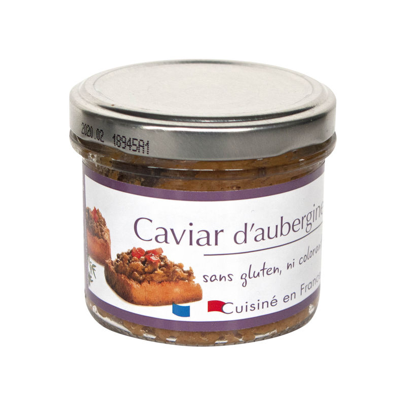 CAVIAR D'AUBERGINE 100 GR EN VERRINE AGRIPOUSSE