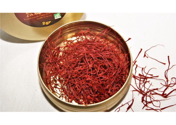 Safran en filaments, 2gr (Prix TTC) en vente direct - Agripousse